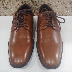 ALFANI Mens Andrew Derby Dark Tan Dress Shoes Size 7.5M